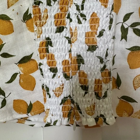 Reformation “Brittany” Ruffled Printed Top - Picture 7 of 9